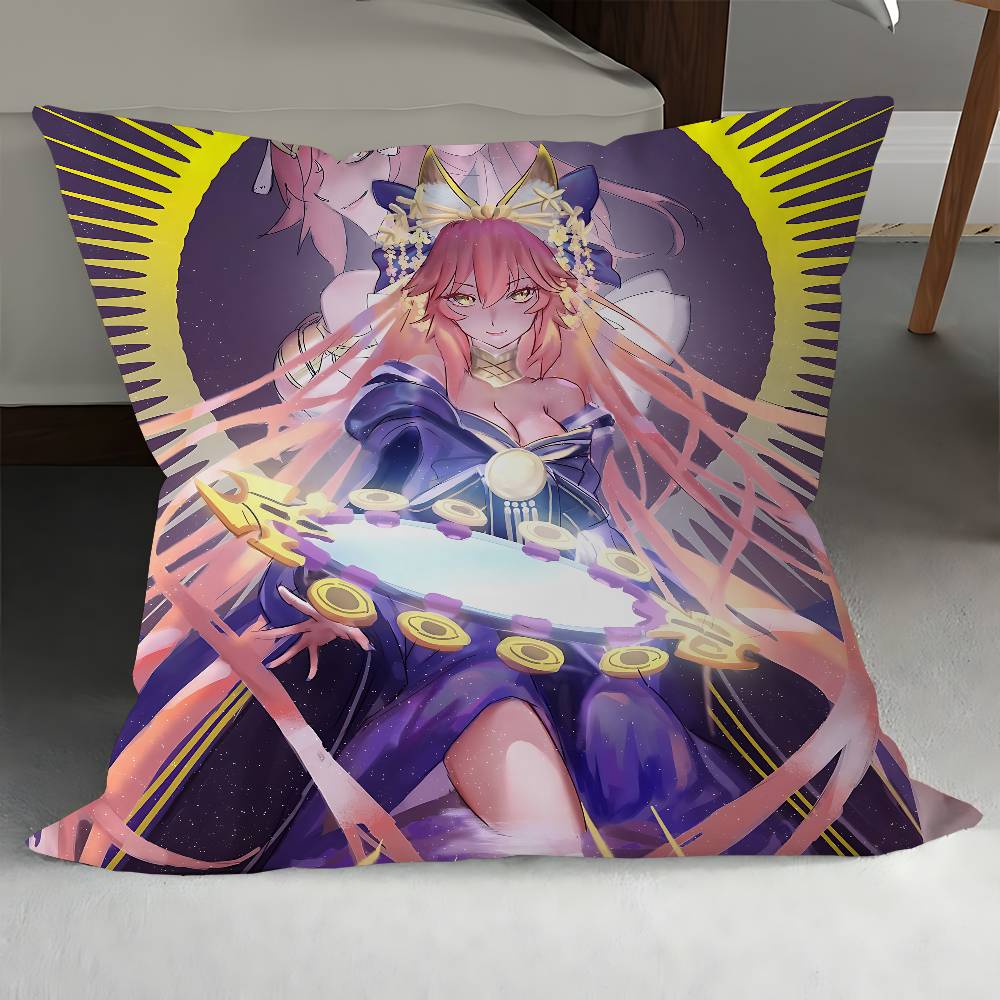 T-Tamamo No Mae Kuddfodral Kuddöverdrag Vardagsrum Soffa Heminredning Anpassad