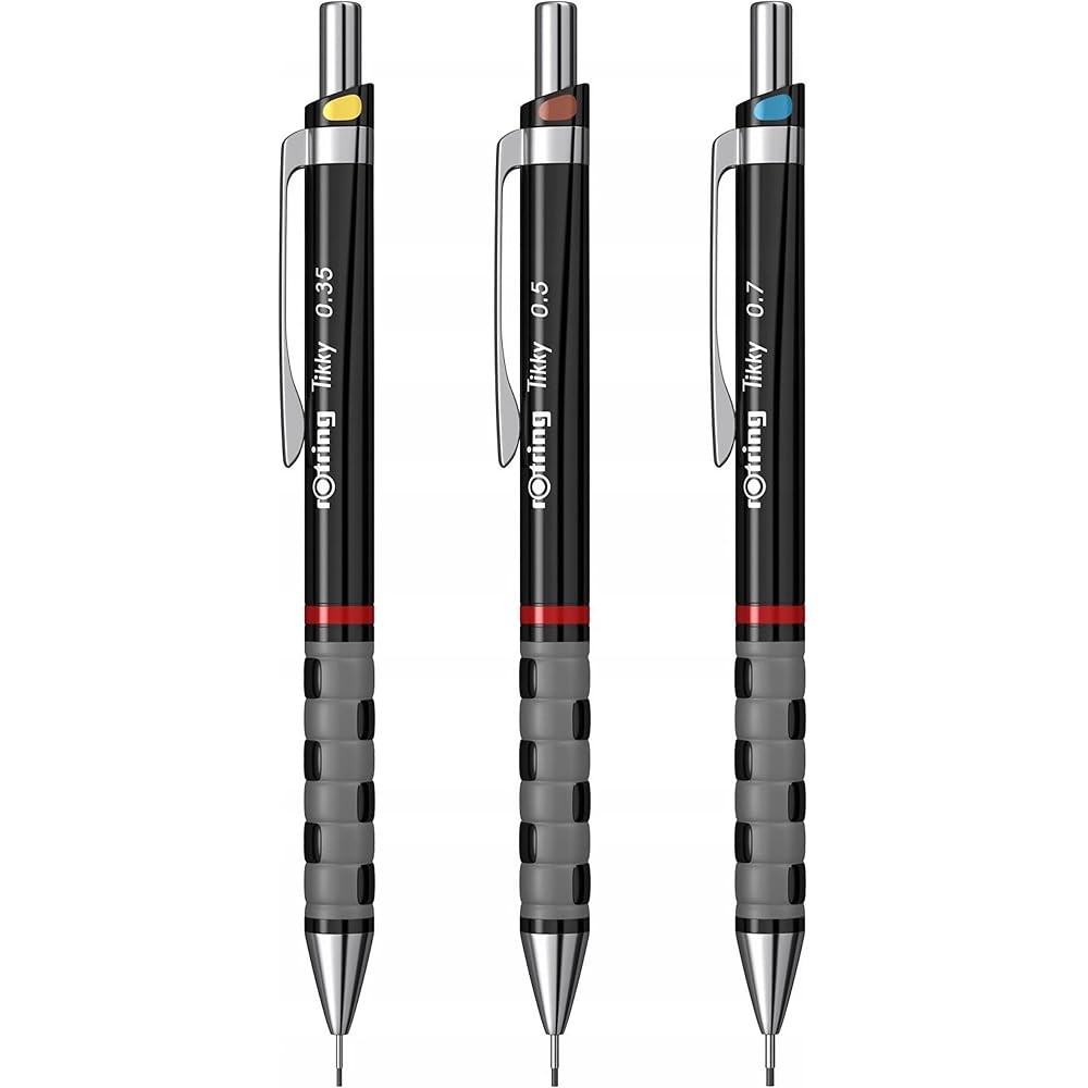 Rotring (Rotling) Ticky Mechanical Pencil Set of 3 [Parallel Imported Product]
