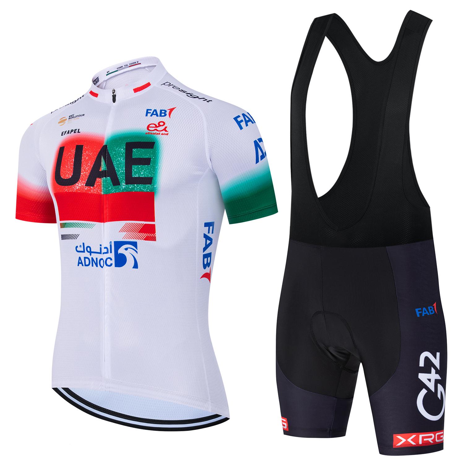 

Team Man s Cycling Jersey Set Summer Breathable Cycling Clothes Bicycle Shirt MTB Uniform Bike Clothing Maillot Ciclismo Asian size-S