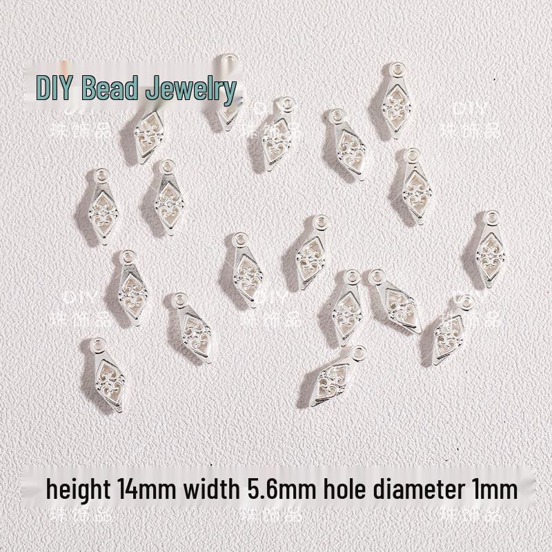Starlight Moon Bell Pendant Tassel Jewelry DIY Materials - Silver Necklace/Bracelet Beading Accessories