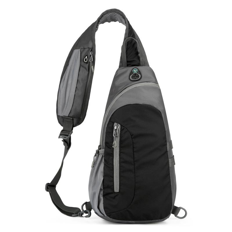 

Нагрудная сумка унисекс, простая сумка для хранения, легкий дорожный маленький рюкзак, сумка через плечо, модные повседневные сумки на одно плечо чёрный