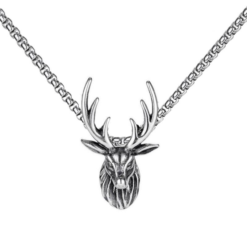 Dragon Bone Chain: Stainless Steel Viking Axe & Celtic Wolf Pendant Necklace 2024