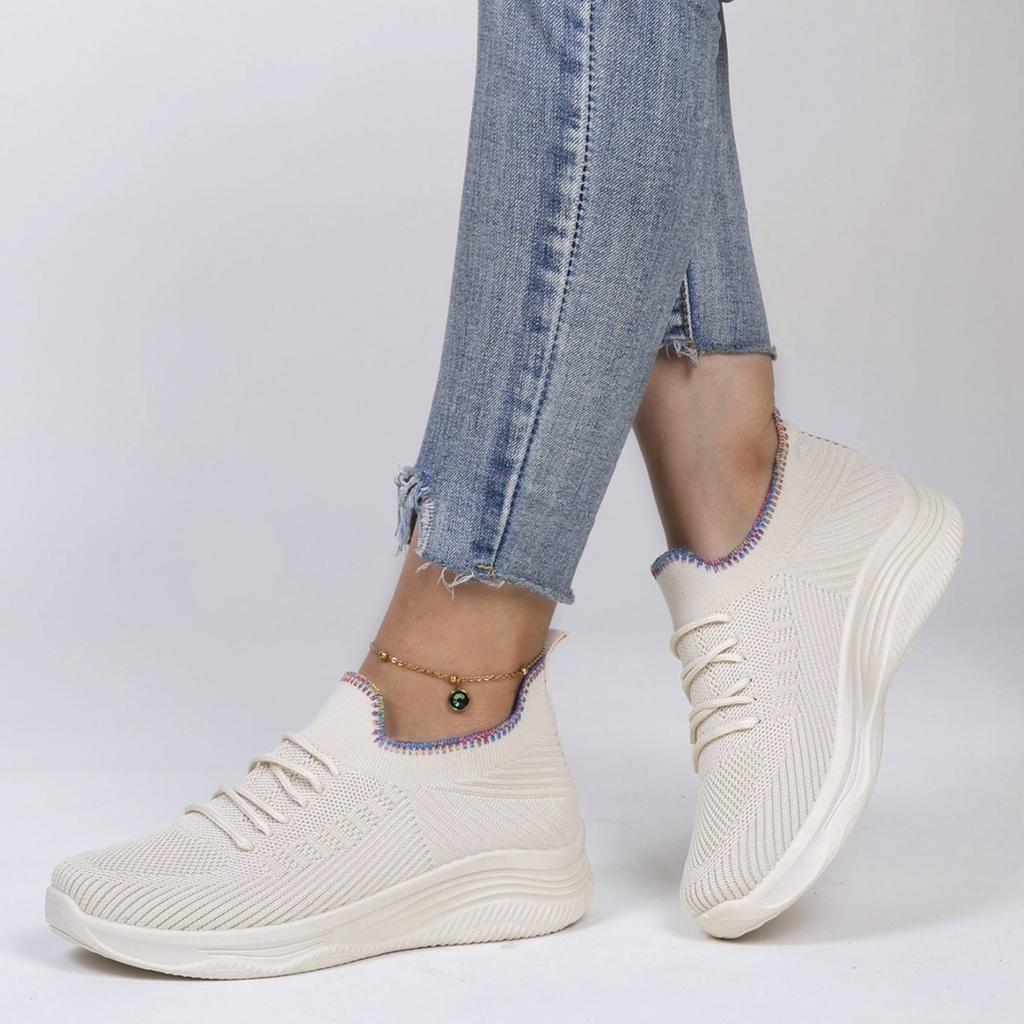 Ανοιξιάτικα νέα γυναικεία αθλητικά παπούτσια, μοντέρνα, αναπνέοντα, ελαφριά, αντιολισθητικά, ανθεκτικά στη φθορά, casual αθλητικά παπούτσια, φλατ παπούτσια