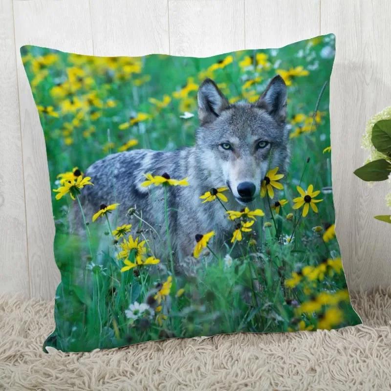 Pillowcase Wolf Pattern Wedding Animal
