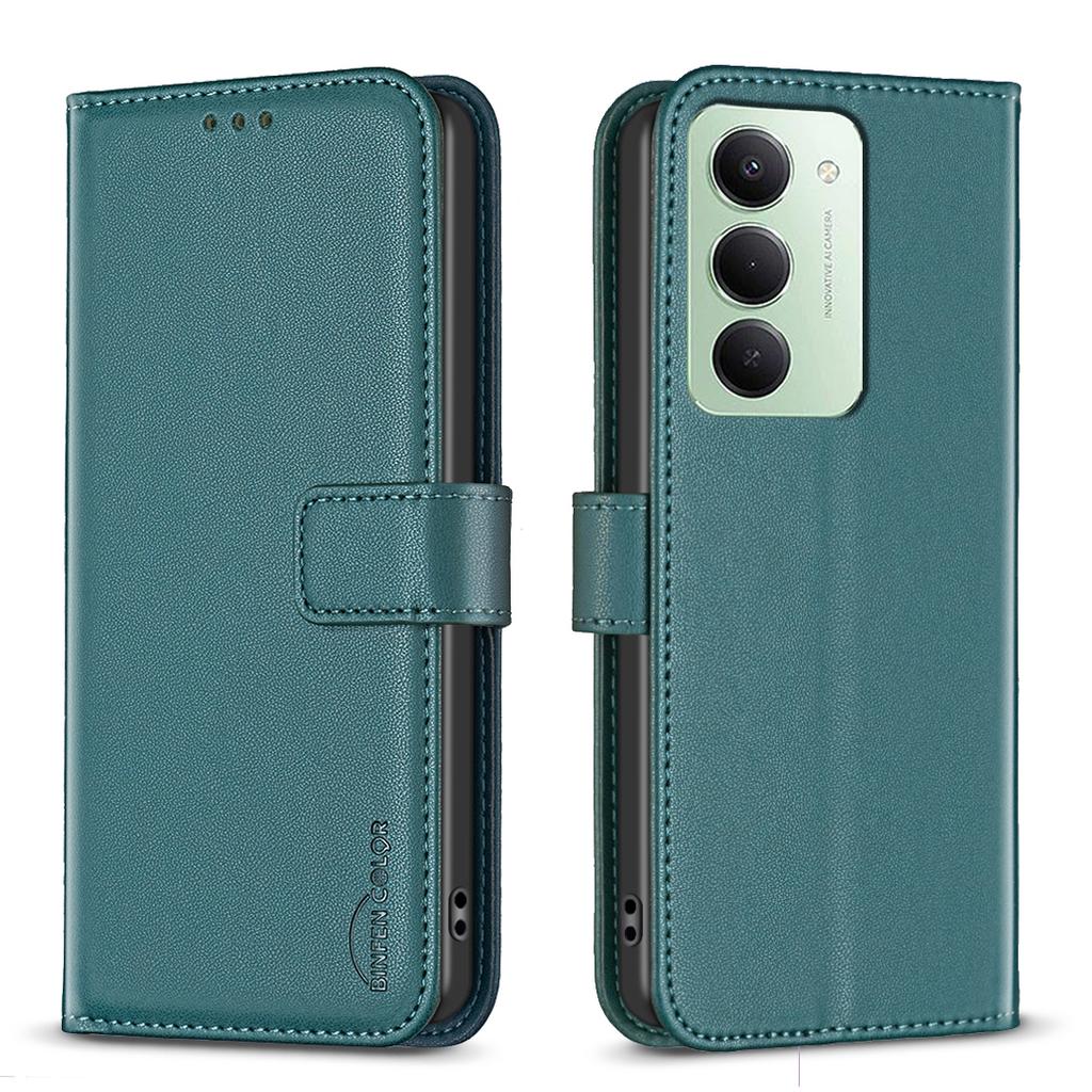 For Xiaomi Redmi 15 5G (Global) (169mm) Phone Case BINFEN COLOR BF17 Wallet Folio Flip Leather Cover