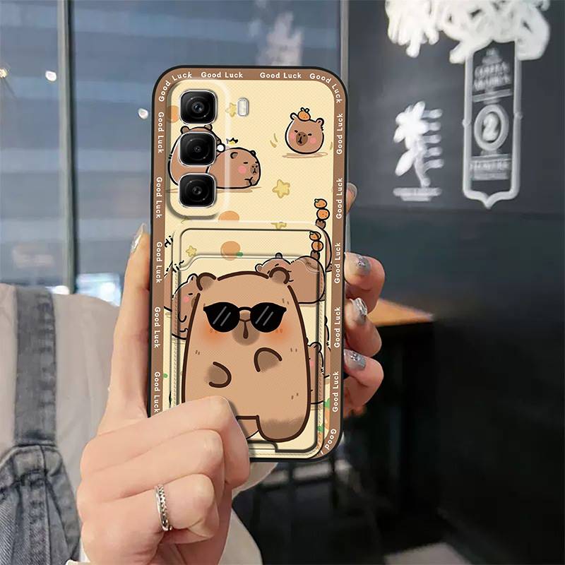 Graffiti Silikon Handyhülle Für infinix Hot50 5G/X6720 Cartoon Stoßfest Wasserdicht Kartenfach Schmutzabweisend Niedlich