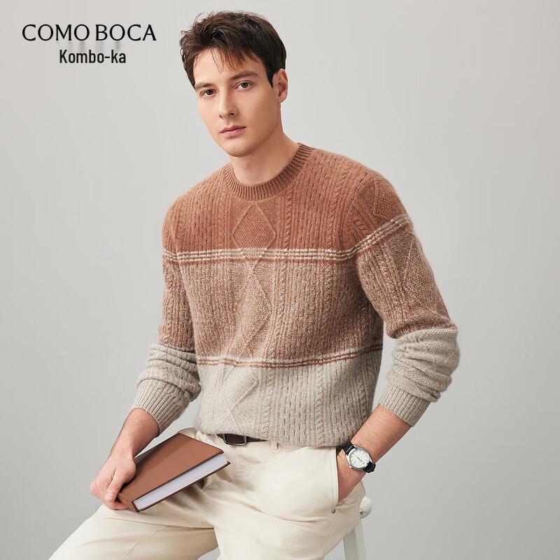

Komon Boca Men s 100% Cashmere Round Neck Thick Sweater XL