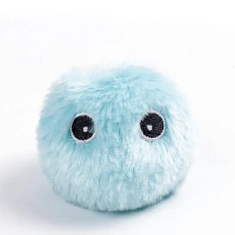 1pcs 3pcs Interactive Cat Plush Toy Ball with Squeaky Sound - Fun Training Toy for Playtime and Exercise