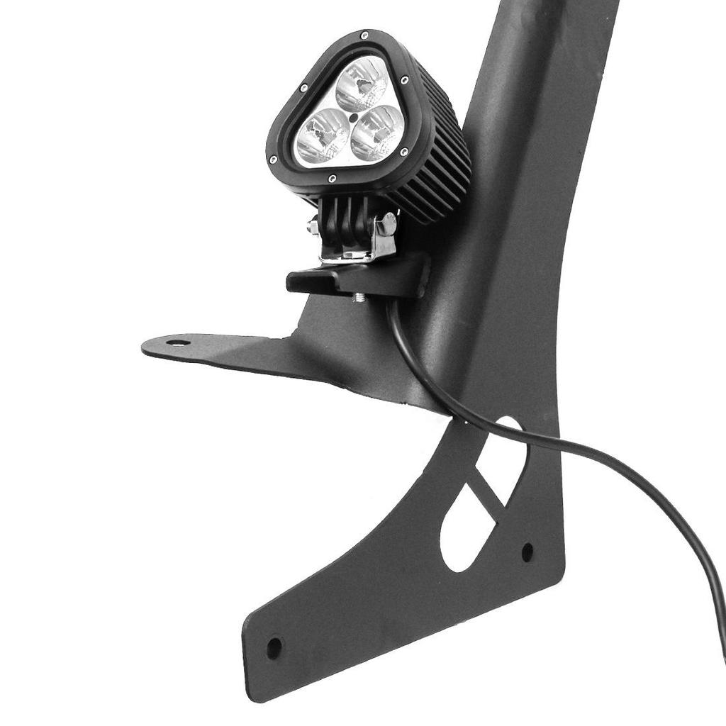 In-Stock 52/50-Inch Metal Light Bracket for JL Wrangler Windshield A-Pillar Roof
