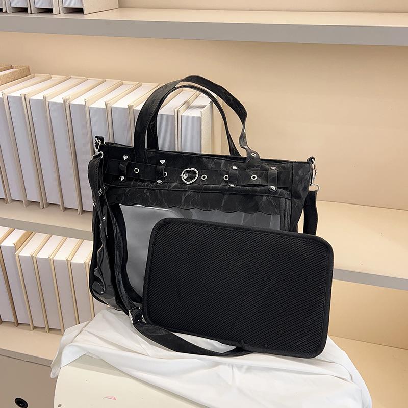 

Comic Exhibition Ba Chi Guzi Pu Pain Bag Women s Japanese JK Uniform Bag Student Make-up Bag Second Dimensional Academy Wind Crossbody Bag чорний