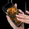Phone Case For Oneplus 13R 12R 10R 13 12 11 10T Nord N100 N10 Z N30 CE 3 2 2T Pro Lite 5G Soft TPU Cover Gold Rose Love Heart
