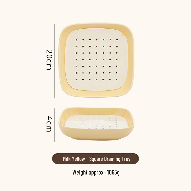 Nordic Ceramic Multi-functional Steaming & Draining Plate