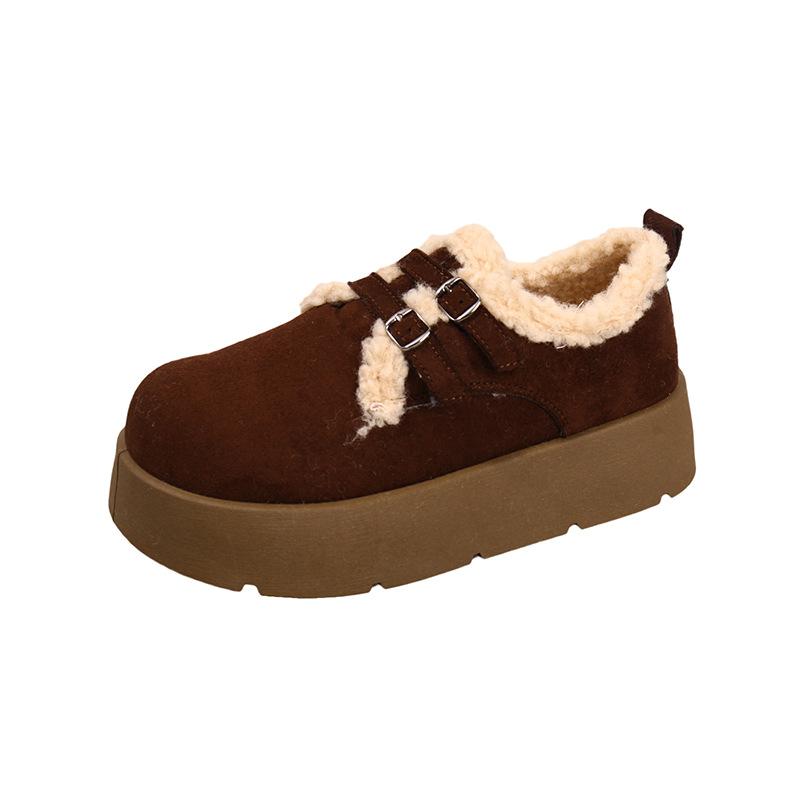 Women's thick-soled winter lightweight warm winter cold padded snow boots non-slip wear-resistant casual sneakers cotton boots Le Fu shoes
