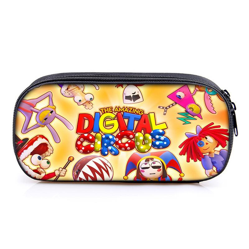 Circus The Amazing Digital Circus Compartment Pencil Case Student Children'S Stationery Case Pencil Case