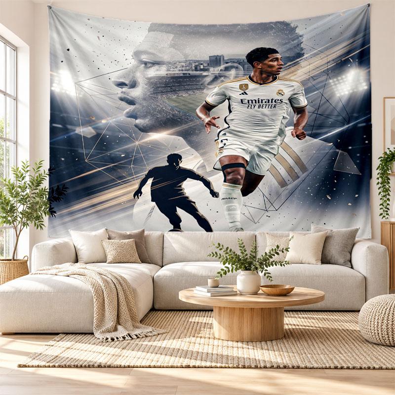 Jude Bellingham Wall Tapestry, Soft Fabric Wall Hanging, Decorative Backdrop For Bedroom Home Wall Art