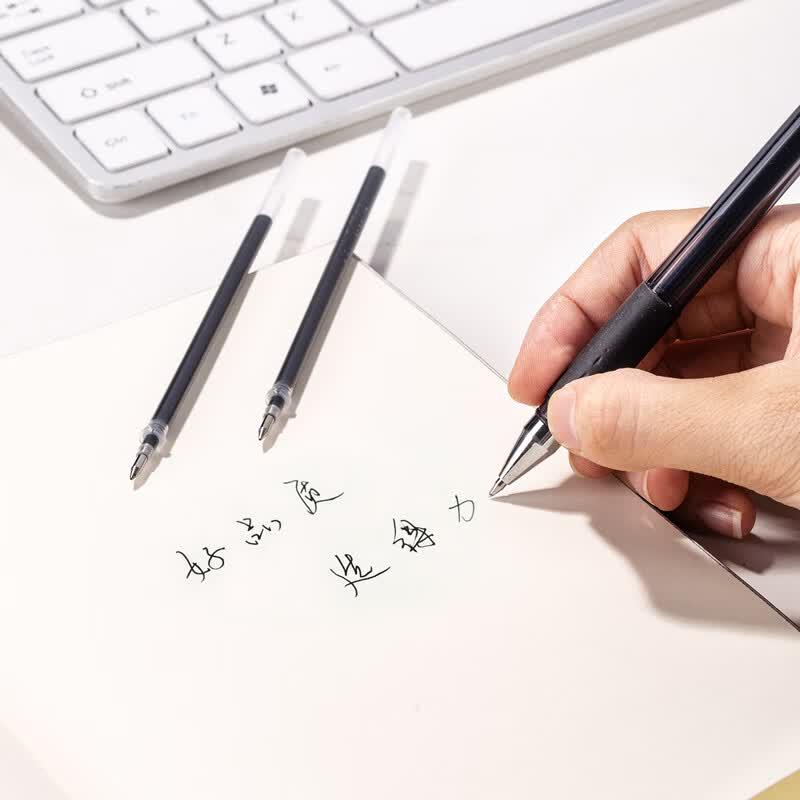 Deli 0.5mm Black Gel Pen Refills