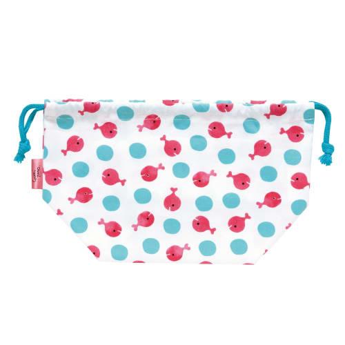 Gakken Sta-full Gomi Taro's Goldfish Run Away Lunch Bag, Medium, Water Ball Design, Made in Japan, K08504