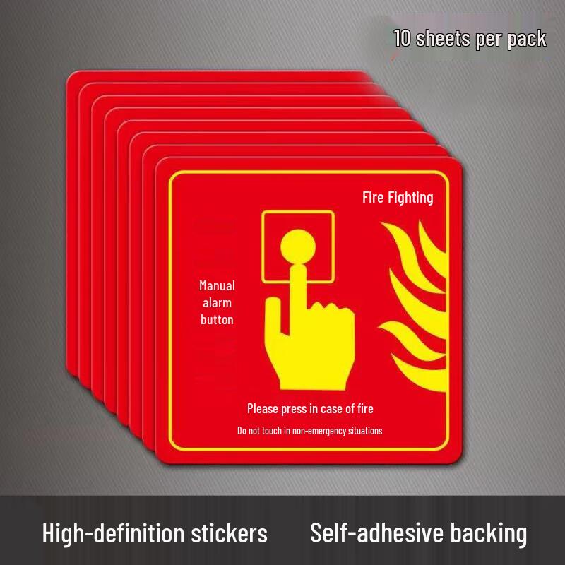 Adhesive PVC Fire Safety & Warning Signs