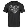 Christmas Heart Holiday Cluster Xmas T-shirt Christmas Shirts