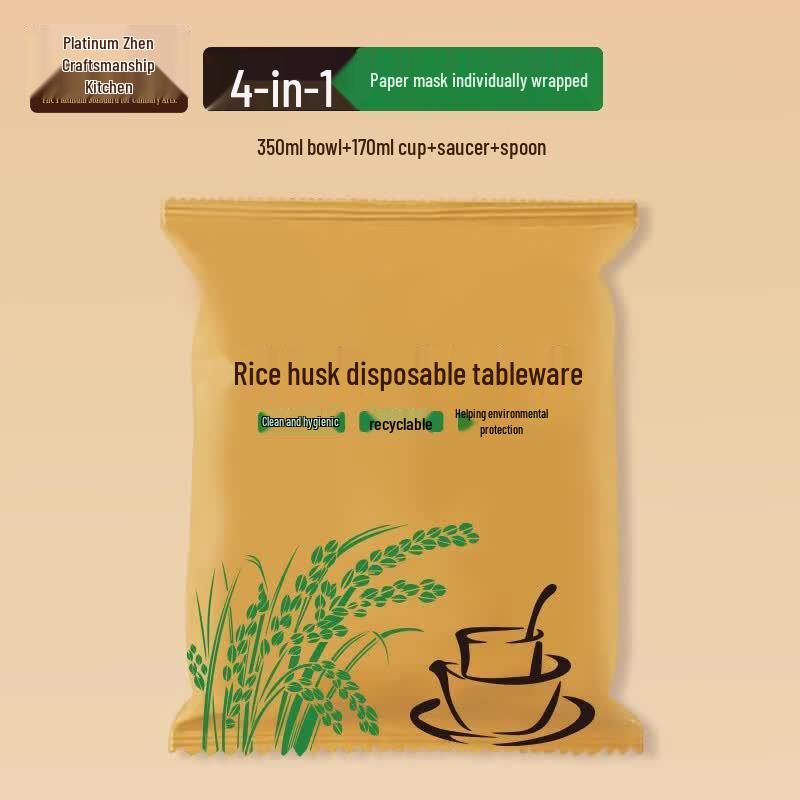 Bozhen Craftsman Disposable Rice Husk Bowls