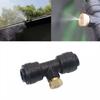 0.2/0.3/0.4/0.5mm Brass Spray Nozzle Atomizing Nozzle Kit for Cooling System 1/4" Tube Low Pressure Garden Yard Atomizing Nozzle