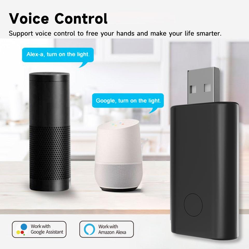 Tuya WiFi IR Remote Control USB Smart Universal Infrared Controller Works with Alexa Google Assistant for TV Air Conditioner