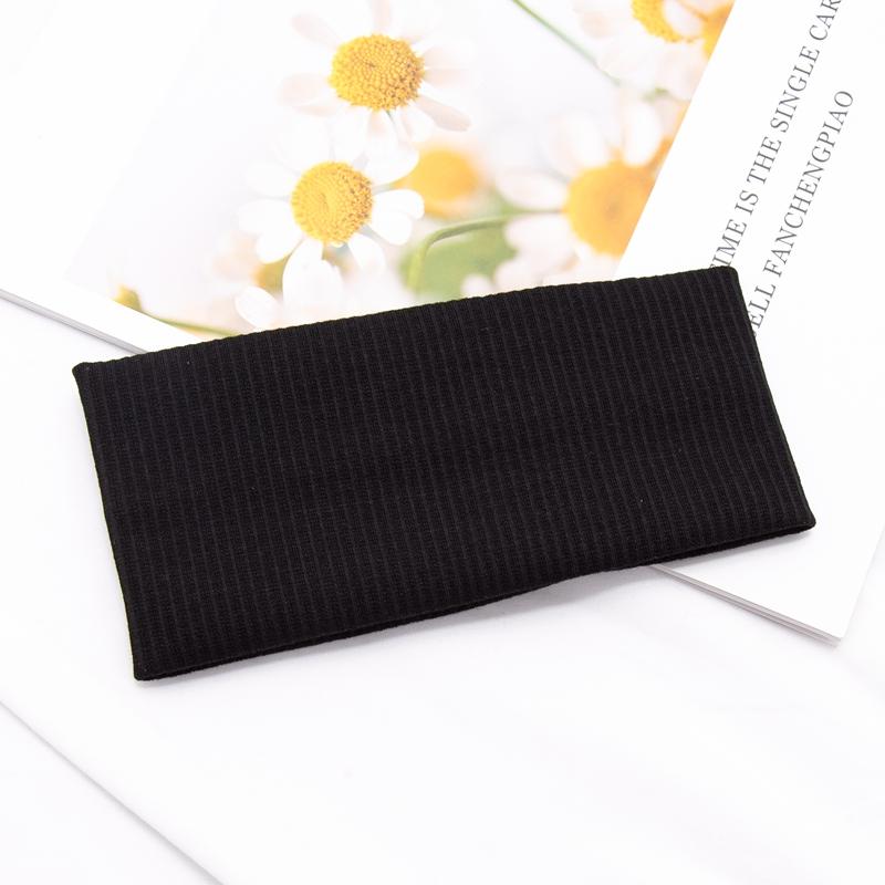 

Женская однотонная вязаная повязка на голову для йоги, хлопковый широкий тюрбан, скрученная с узлом повязка, модная женская повязка для волос, аксессуары для волос