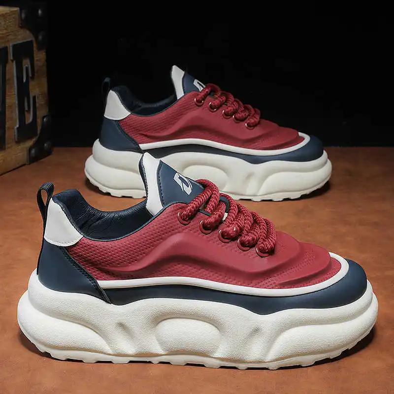 Fashion PU Leather With Holes Loafers Men Luxury High End Running Luxury Shoes Men Sports Sneakers Training Shoess Runing Nice