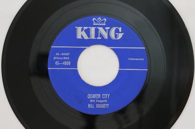 7inch Record BILL DOGGETT - Quaker City / True Blue 454808 King Records 1955 US Soul/Funk Used