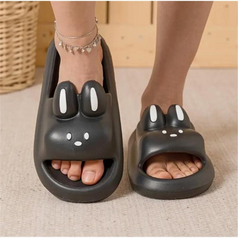 Slippers Cute Rabbit Cartoon Sandals Breathable Ladies Soft Four Seasons Indoor Home Bathroom Non-slip Slippers