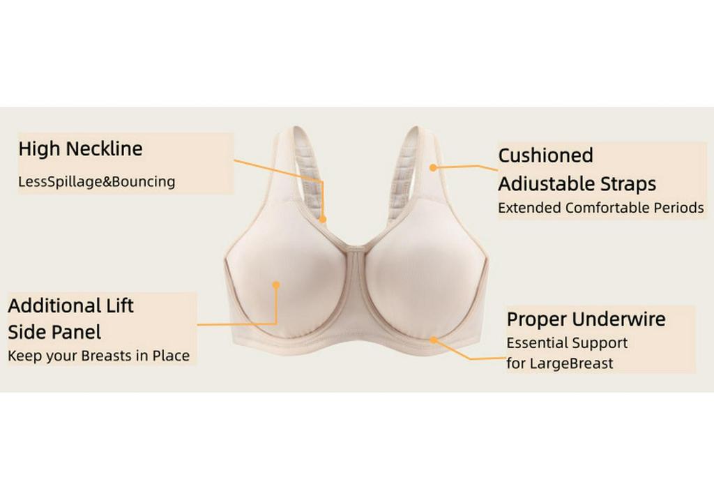 Seamless Cross-Border Underwire Bra for Large Busts - European & American Sizes