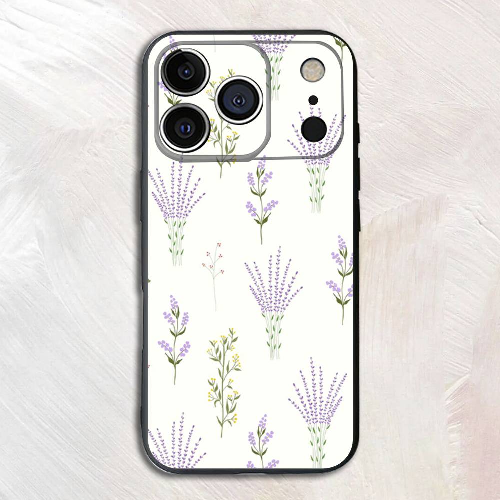 

Floral Pattern Silicone Phone Case For iPhone 17,16,15,14,13,12,11 X XR XS Plus Pro Max SE Shockproof Soft Cover iPhone16e