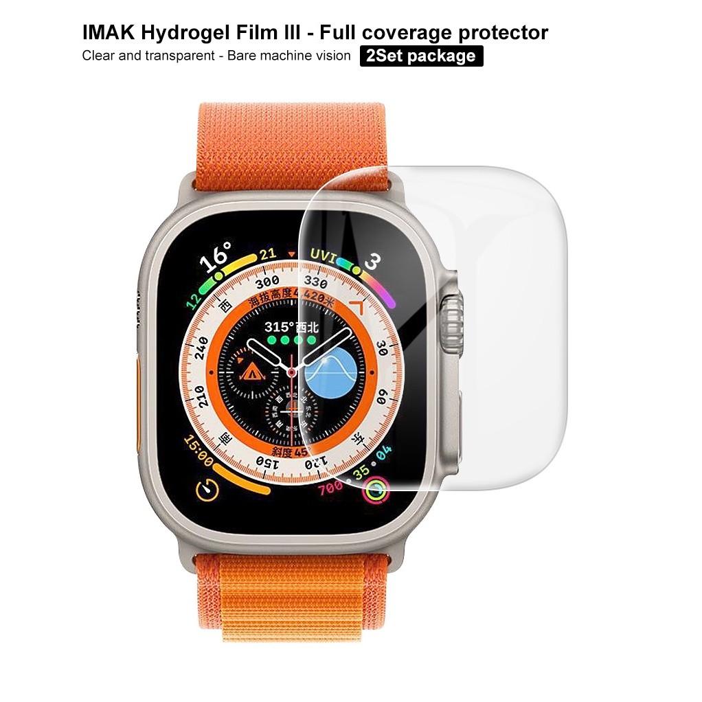 Hydrogel-Folie für Apple Watch Ultra 4 49mm Schutzfolie HD Clear Oleophobe Beschichtung FM0033