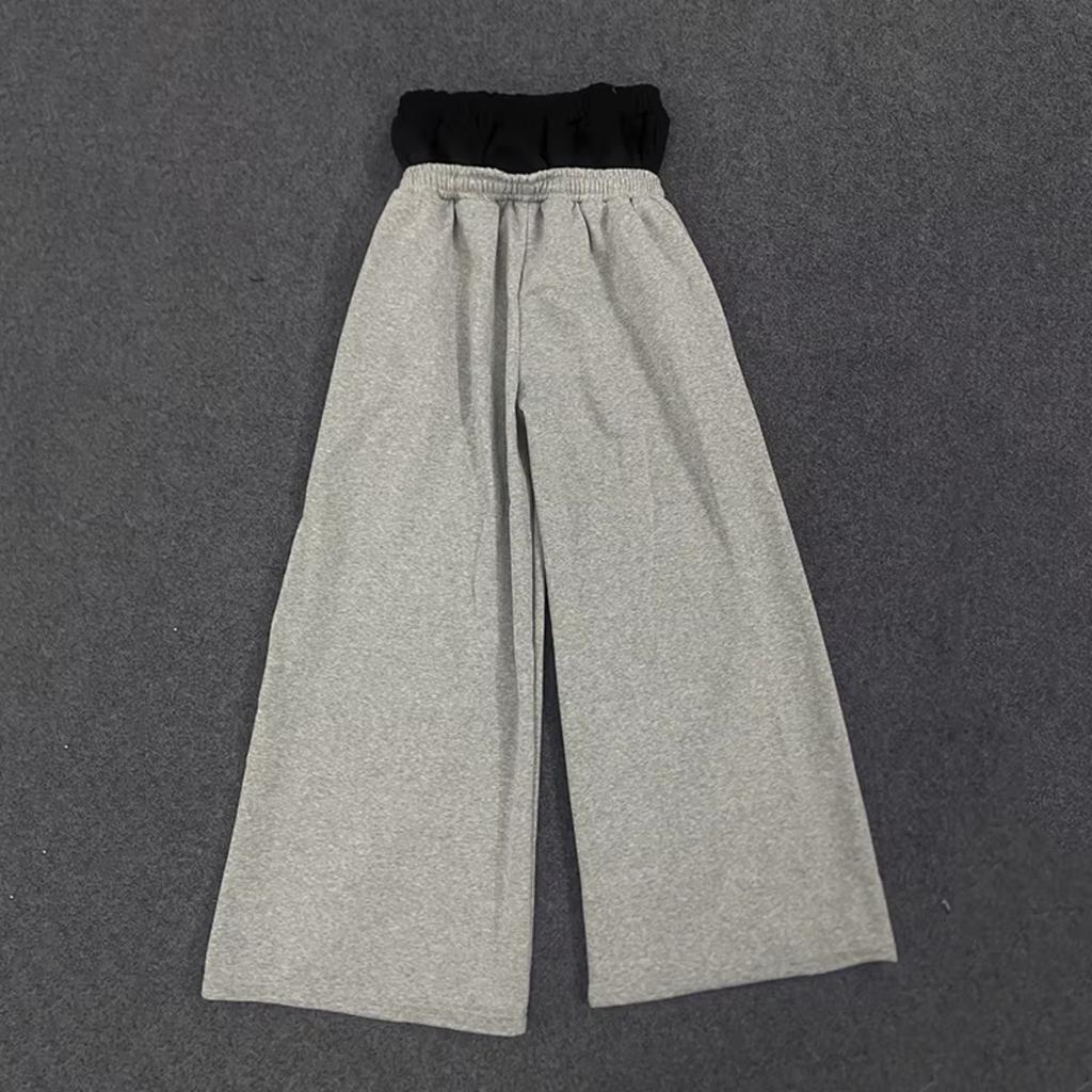 BeatStreet Y2K High-Waisted Printed Embroidered Street Guard Pants Spring Summer Casual Straight Leg Double Waist Design Fashionable