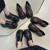 Loafers Women's 2025 Autumn New Fashion Versatile Square Head Retro Platform British Style Small Leather Shoes Versatile Single Shoes