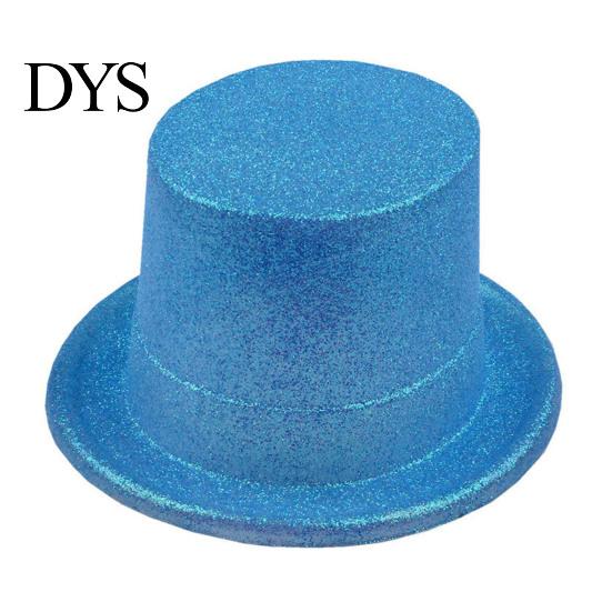 Magician Costume Accessories for Adults Kids Shiny Top Hats, Glitter Hat Adult Kids, Colorful Hat, Victorian Dress Up Christmas Sparkling Parties