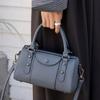 Borsa in Pelle di Vacchetta Tracolla Borsa a Cuscino Incrociato Moda Popolare Dolce Pura Donna Monospalla Pratica Portatile