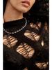 Spring/Summer 2023 Women's Knitted Crop Top with Hollow Design
