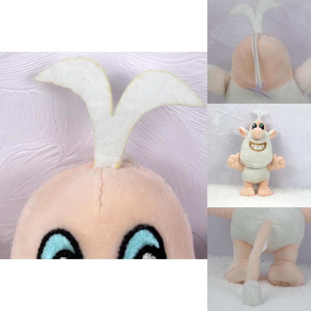 Adorable Anime Cartoon Small White Pig Brownie Buba Booba Plush Stuffed Toy For Kids