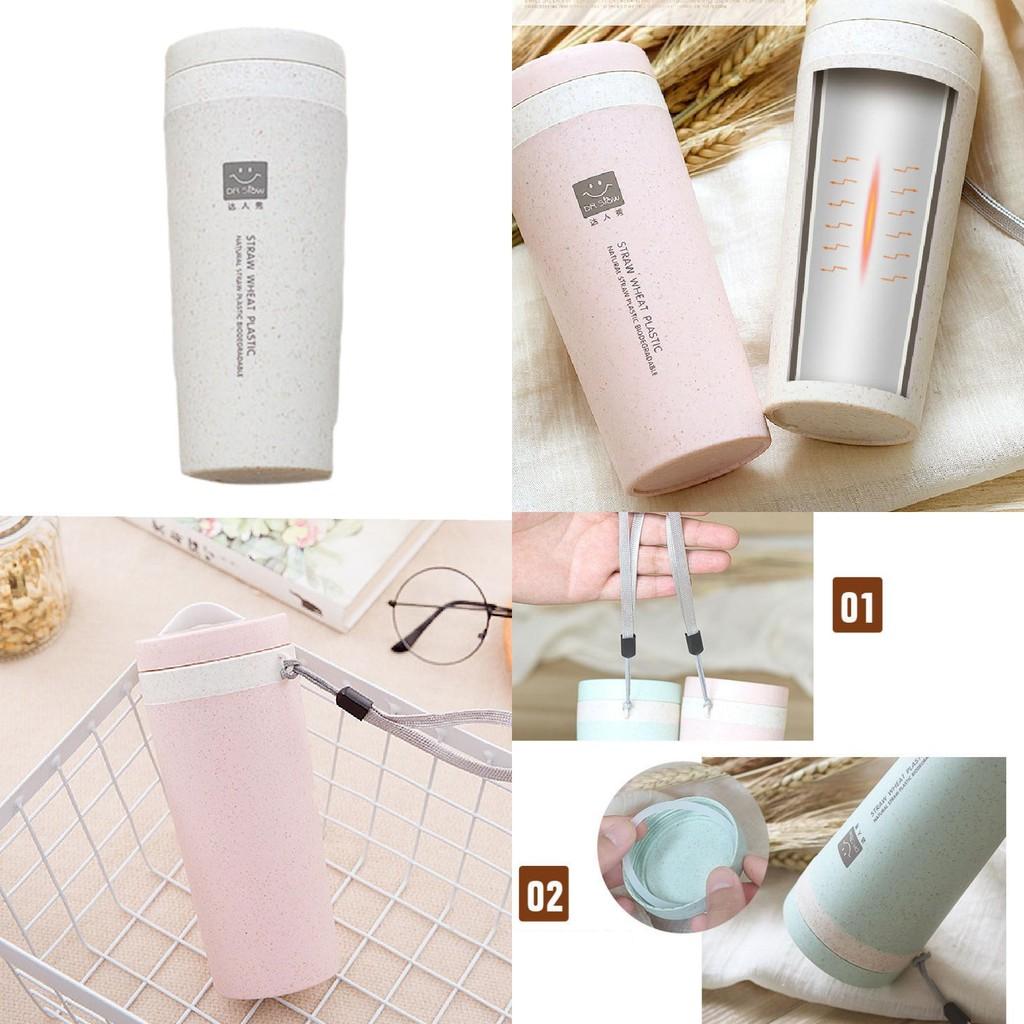 Chic And Durable Insulated Wheat Straw Mug Ideal For Gifts On Holidays And Special Events