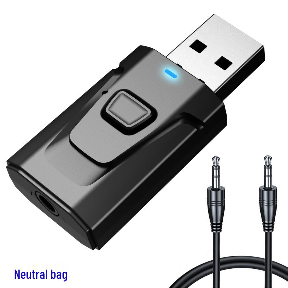 New 4-in-1 Bluetooth 5.4 Transmitter & Receiver Audio Adapter for Cars with Call Function.