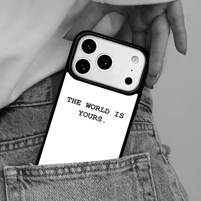 Scarfaces The World Is Yours Phone Case for iPhone 17ProMax 12 13 14 15 16e 17 Pro Max Plus Air Cover