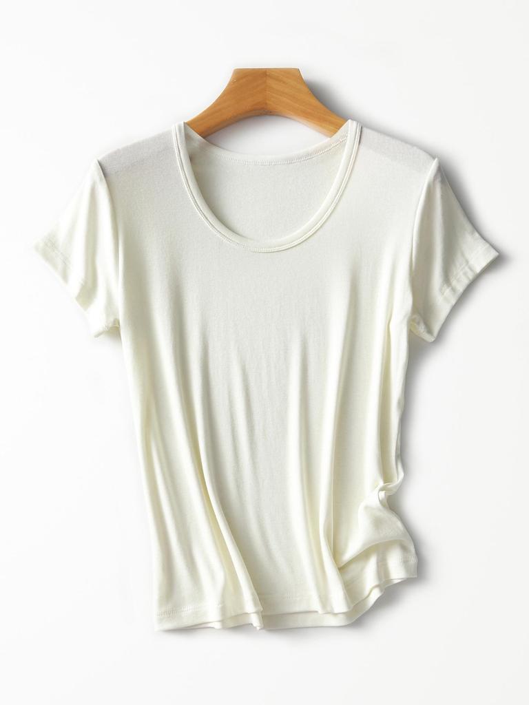 Rong Tai Tencel Wool Ribbed Cooling Slim Fit Tee - Short Sleeve 2026