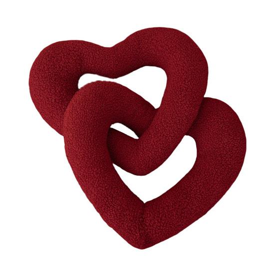 Red Love Knot Plush Pillow Sofa Chair Cushion Relaxing Atmosphere Pillow Wedding Valentine's Day