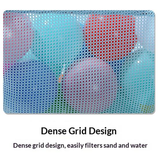 Children's Beach Digging Tools Storage Bag, Large Capacity, Portable Lightweight Mesh Bag, with Adjustable Strap, Beach Bag for Kids Toys Moving And