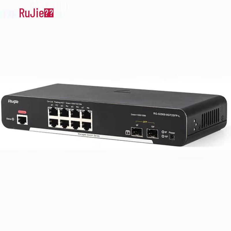 

Ruijie RG-S2900-8GT2SFP-L Gigabit Managed Access Switch