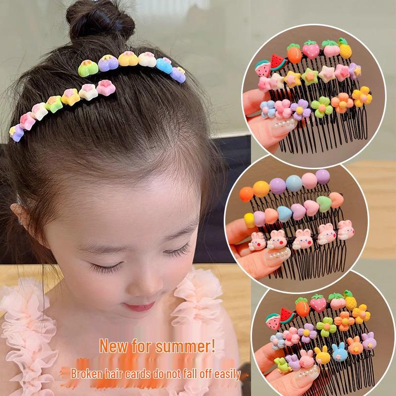 Children's Cartoon Hair Comb & Clip - Summer Hairpin Organizer for Girls