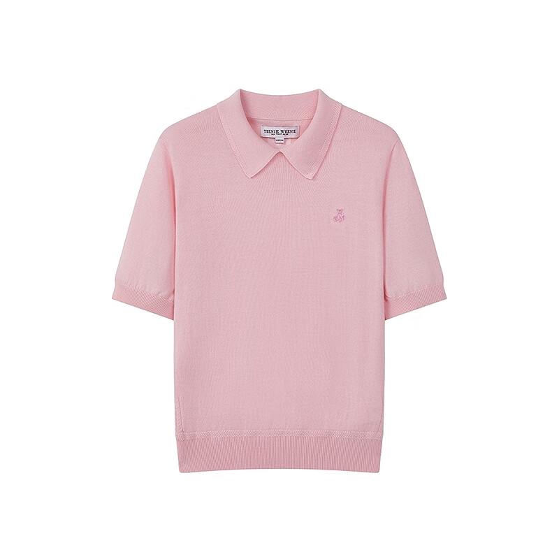 Teenie Weenie Women's Sheep Wool Short-Sleeve Knit Sweater