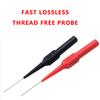 1 Pair Digital Multimeter Probe Soft-Nylon-Wireless Needle-Tip Universal Test Leads Diagnostic Puncture Extension Needle