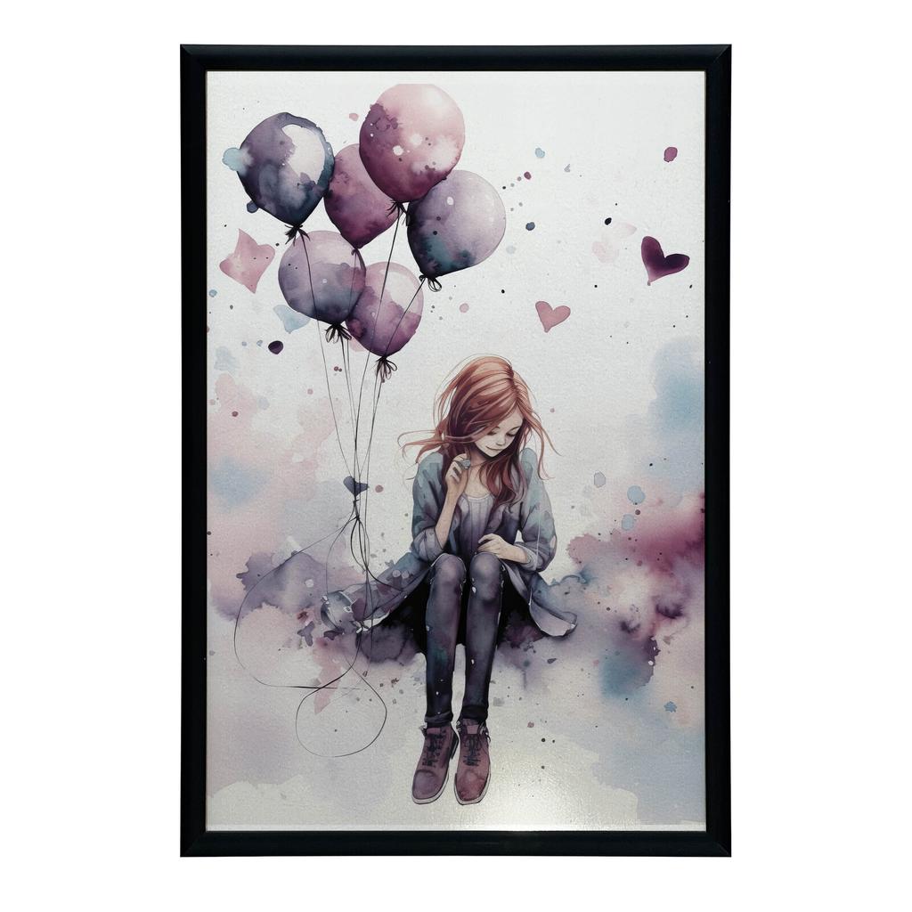 Huśtawka W Krainie Balonów Huśtawka W Krainie Balonów, 50X70 Cm, Bez Ramy, Płótno Premium Na Blejtramie